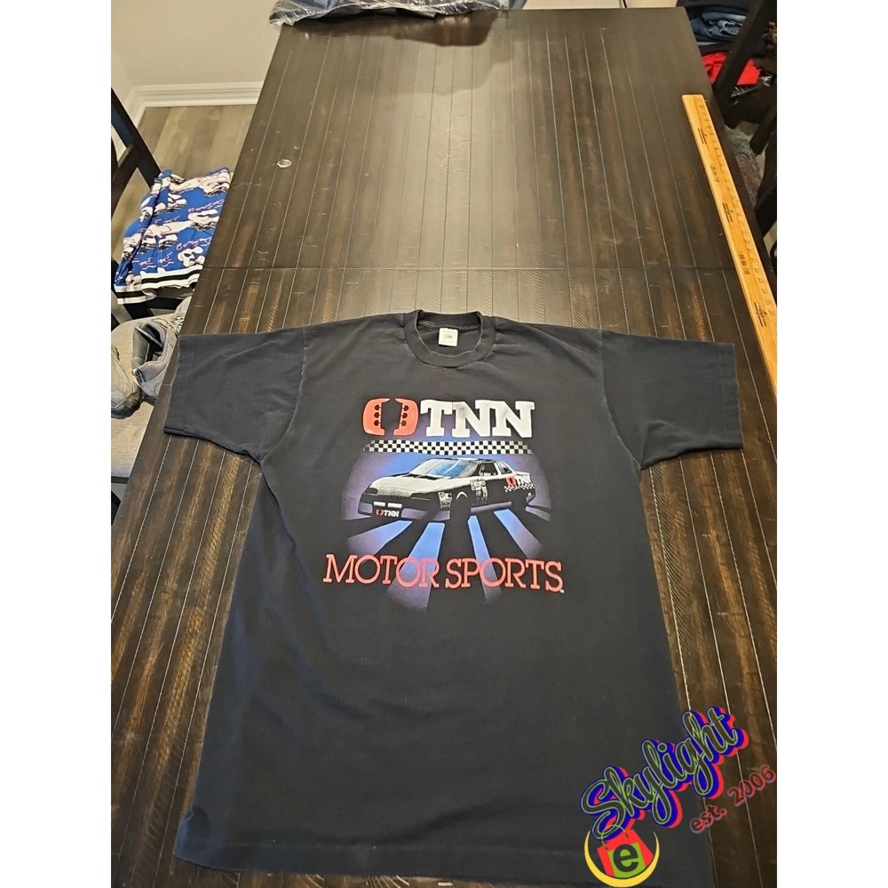 Fruit of the Loom Vtg 90s Tnn Motorsports Nashville Tennessee Racing T-Shirt Xl